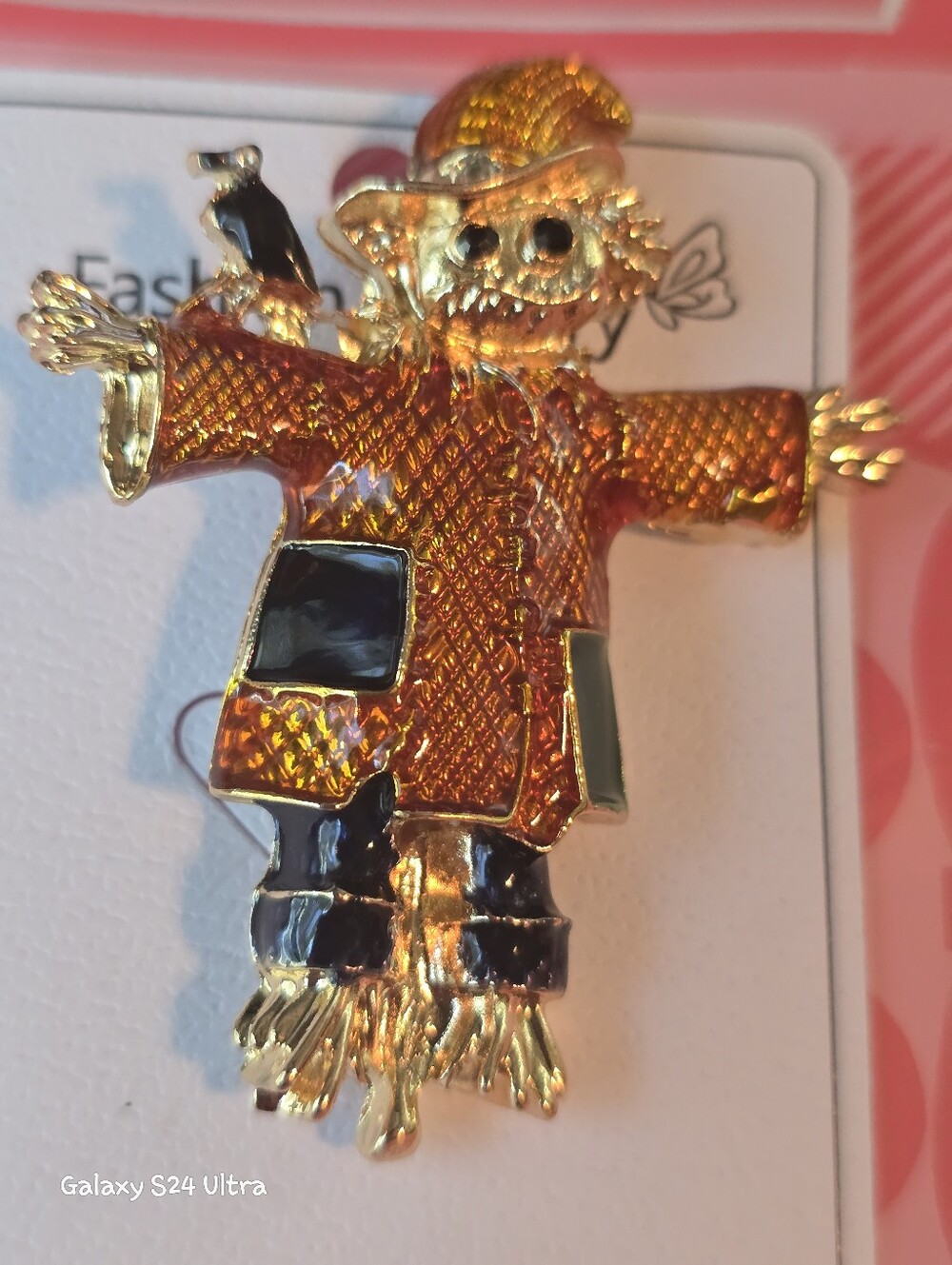 Scarecrow Fall Decor Brooch NEW - Picture 7 of 13